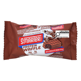 Smarter Snacks Protein Waffle Double Chocolate Cream Front of package