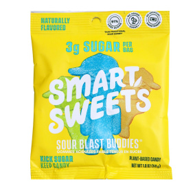 SmartSweets Plant-Based Low Sugar Sour Blast Buddies, 50g Front