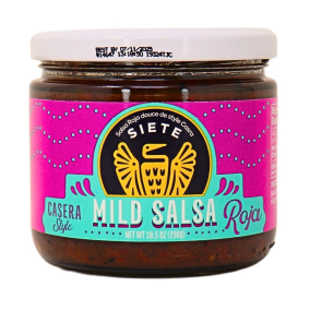 Front of Siete Casera-Style Mild Salsa Roja