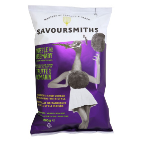 Savoursmiths Potato Chips Truffle & Rosemary Front of bag