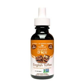 Front of SweetLeaf Sweet Drops Liquid Stevia Sweetener English Toffee - Liquid Stevia - Stevia Drops - Flavoured Stevia Drops