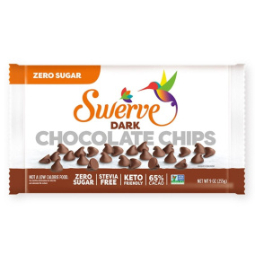 Chocolats Swerve Sweets Sans Sucre en Pépites de Chocolat Noir, 65% Cacao, 255g