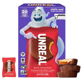 Unreal Halloween Dark Chocolate Peanut Butter Cups, 20 Snack Packs