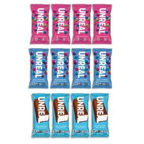 Front of Unreal Chocolates Variety Pack