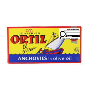 Conservas Ortiz Anchovies in Olive Oil, 47.5g
