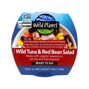 Wild Tuna & Red Bean Salad Made with Organic Sweetcorn, Carrots and Red Peppers, 160g