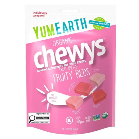 YumEarth Chewy biologiques Bonbons aux fruits Fruits rouges, 142g