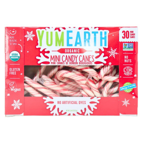Mini Canne Courbes Organiques YumEarth, 30 Canneaux.