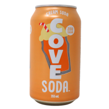 Cove Zero Sugar Probiotic Soda Crème Soda, 355ml