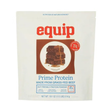 Equip Prime Protein Poudre de protéine isolée de boeuf nourri à l'herbe Chocolat, 514g