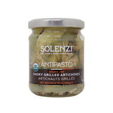 SOLENZI Antipasto Biologique Artichauts Grillés Fumés, 180 g