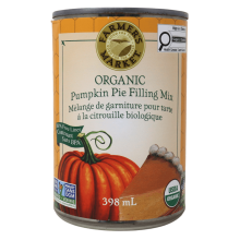 Mélange de garniture de tarte à la citrouille biologique du marché fermier, 398mL