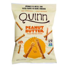 Bâtonnets de Pretzel Farcis au Beurre d'Arachide Sans Gluten Quinn, 170 g