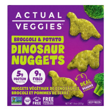 Actual Veggies Dinosaur Nuggets Sweet Broccoli & Potato, 227g