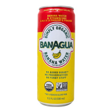 Banagua Simply Organic Banana Water & Strawberry, 330 mL