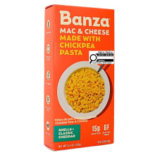 Coquilles de pâtes aux pois chiches Banza + Mac & Cheese classique au cheddar, 156g