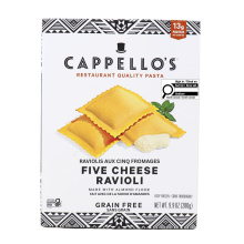 Ravioli à la farine d'amande sans gluten Cappello's aux cinq fromages, 280g