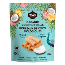 Rouleaux de noix de coco originaux Cha’s Organics, 100g