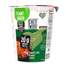Ramen Instant Végétal à Haute Teneur en Protéines du Chef Woo, Tequila Lime Épicée, 71g