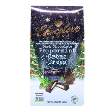 Chocolove 55% Chocolat Noir Bouchées de Crème de Menthe pour les Fêtes, 200g