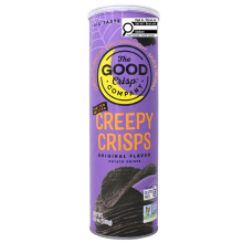 La société The Good Crisp Company présente les croustilles de pommes de terre Creepy Crisps en édition limitée, 160g.