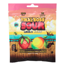 Final Boss Sour Real Fruit Level 2 Sour Strawberry Mango, 100g