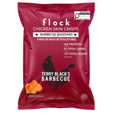 Croustilles de peau de poulet BBQ Flock, 71g