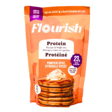 Mélange à crêpes et gaufres protéinées Flourish à la citrouille épicée, 430g