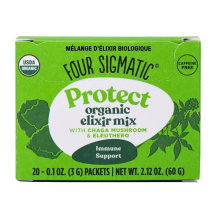 Mélange d'élixir de champignon biologique Protect Four Sigmatic avec Chaga, 20 sachets.
