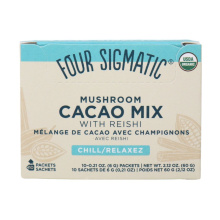 Mélange de cacao biologique avec champignons calmants Four Sigmatic Reishi, 10 sachets.