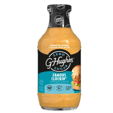 Sauce à trempette sans sucre G Hughes célèbre Cluckin', 482g