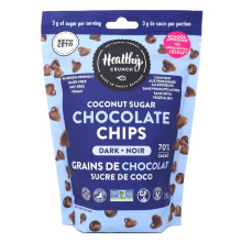 Pépites de chocolat noir végétaliennes de Healthy Crunch avec sucre de coco, 283g