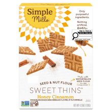 Simple Mills Sans Grains Biscuits Sucrés Minceur au Miel et à la Cannelle, 120g 