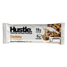 Hustle Creatine Infused Protein Bar Cookies & Cream, 75g