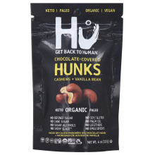 Hu Kitchen Pépites de vanille et noix de cajou enrobées de chocolat noir, 113g