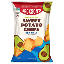 Croustilles de patates douces de Jackson à l'huile d'avocat et au sel de mer, 142g