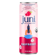 Juni Sparkling Adaptogenic Tea Raspberry, 355 ml