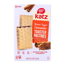 Pâtisseries sans gluten pour grille-pain Katz à la cannelle et sucre brun, paquet de 4