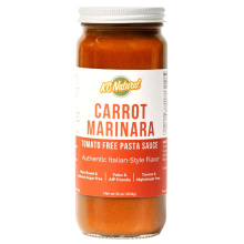 Sauce pour pâtes naturelle KC Paleo et AIP sans tomate, à la carotte marinara, 454g.