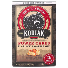 Mélange à gaufres et crêpes Kodiak au pépites de chocolat, 510g.