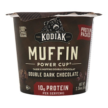 Muffin énergétique double chocolat noir Kodiak, 67g