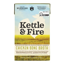 Bouillon d'Os de Poulet Régénératif 100% Élevé en Pâturage de Kettle & Fire, 479g