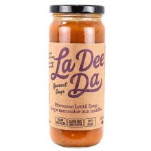 Soupe vegane épicée aux lentilles marocaines La Dee Da, 475mL