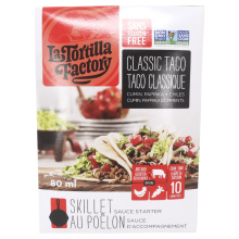 La Tortilla Factory Sauce de Démarrage de Taco Classique Sans Gluten, 80ml