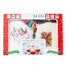 Kit de Pâtisserie Végétalienne et Sans Gluten Lillybean Cupcake Licorne, 833g