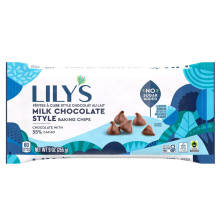 Chips à pâtisserie sans sucre ajouté au lait style chocolat, 255g de Lily