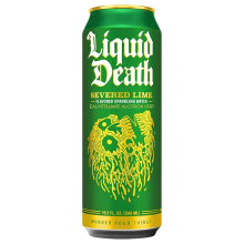 Eau pétillante Liquid Death Lime Tranchée, 568ml