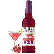 Les mélanges de cocktails de style barman de Matteo - Margarita légère à la grenade, 750 mL