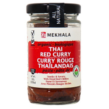 Pâte de curry rouge végétalien biologique Mekhala, 100g