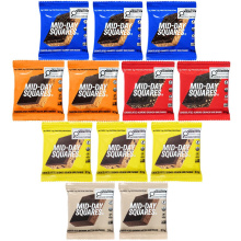 Barre de chocolat végétalienne Mid-Day Squares, assortiment de 12 barres.